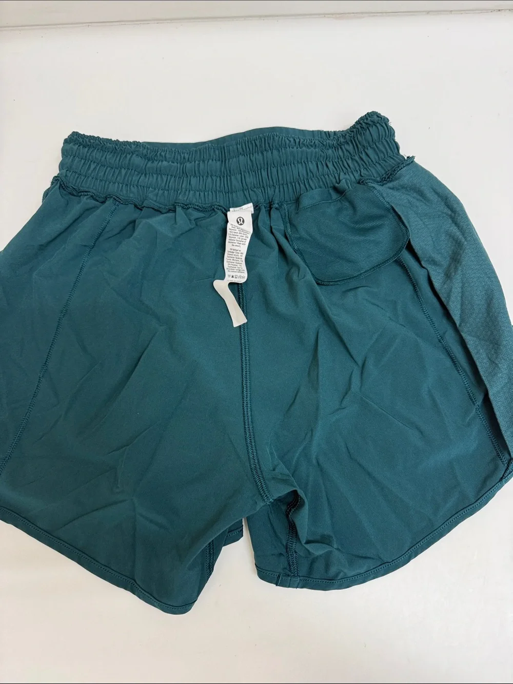 Lululemon Hotty Hot Womens High-Waist Teal Active Shorts